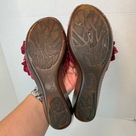 B.O.C. Born Concepts Lilibet Magenta Raspberry Pink Wedge Heel Sandals Size 8 - Picture 10 of 10